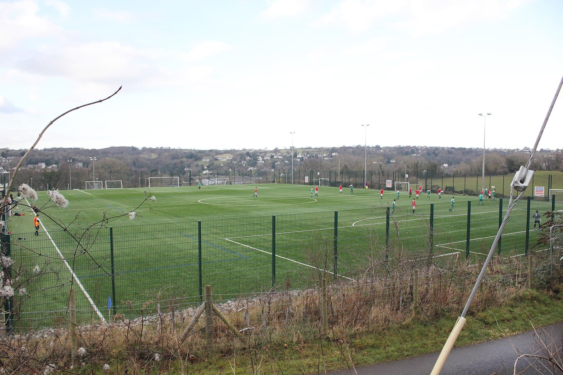 A football pitch